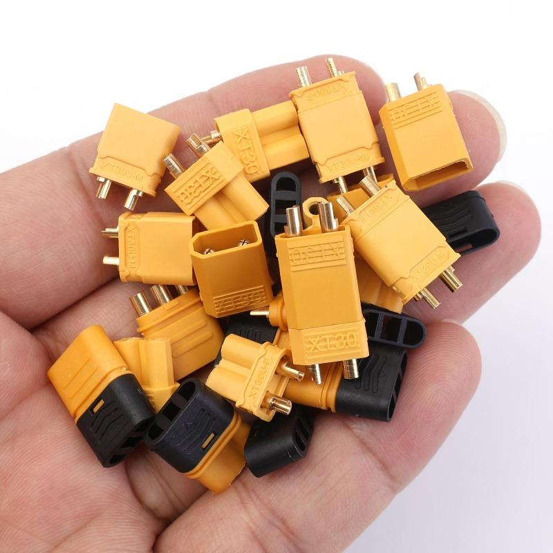 30/1Sets XT30 XT30U MR30 Male Female Bullet Connectors Plugs for RC Lipo Battery Quadcopter Copper Plug Connection Supplies