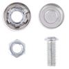 4 шт./компл. хромированные противоугонные винты для автомобильных номерных знаков, болты для рамок Screwscar