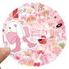 50Pcs Water Resistant Cartoon PVC Sticker Aesthetic Sticker for Water Bottle Laptop Car Scrapbooking Journal Skateboard
