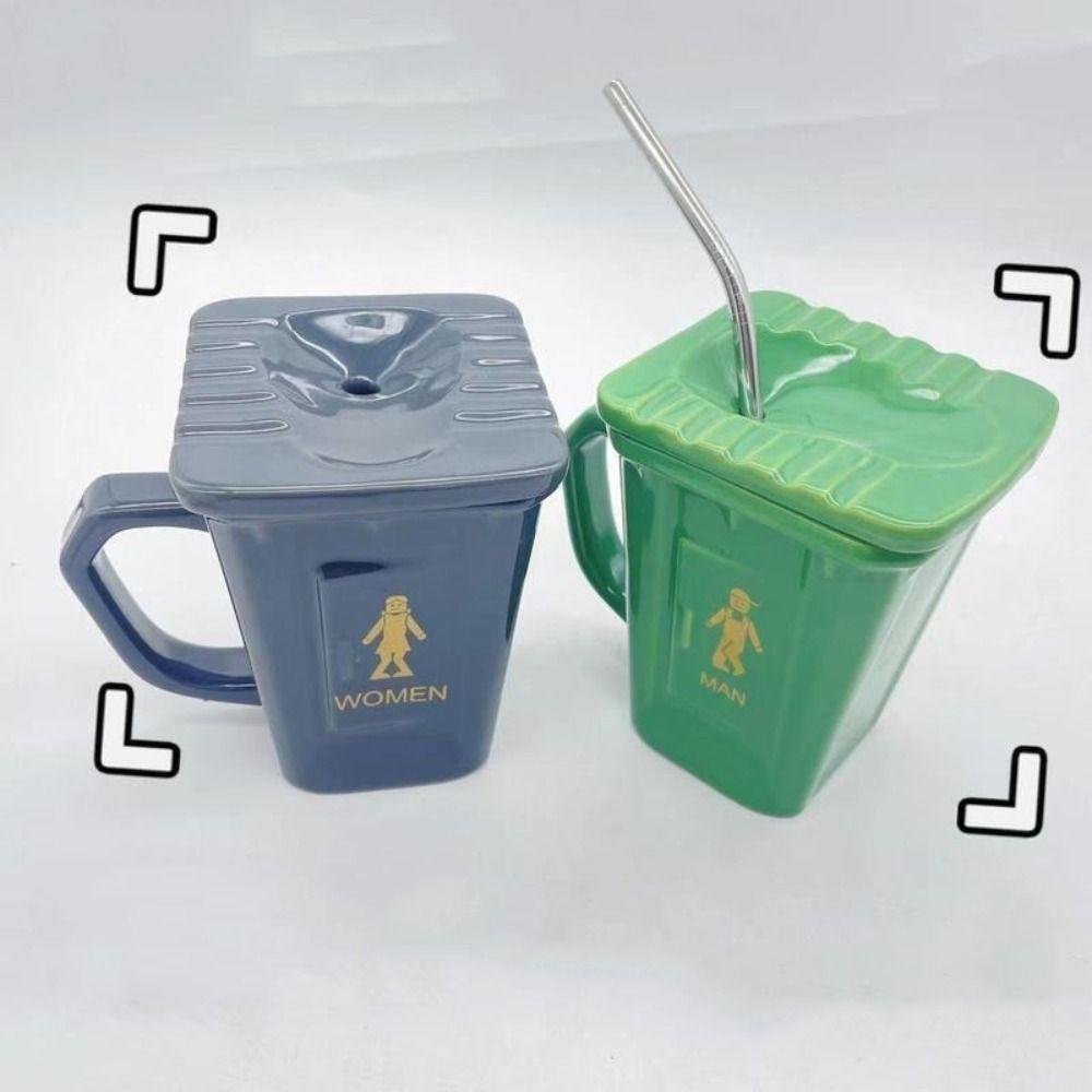 Large Capacity Toilet Shape Cup Funny Water Cup Personality Office Coffee Mug Prank Gift