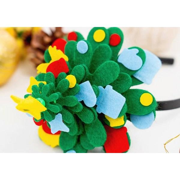 Minhwa Shop Christmas Winter Play Felt Tree Headband Making Set S2301130
