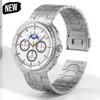 Магнитный металлический ремешок для Samsung Galaxy Watch 8 40 44 мм/8 Classic 46 мм, регулируемый браслет для часов из титанового сплава/нержавеющей стали