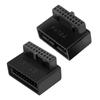 USB Header Adapter for Computer Motherboard USB 3.0 19P 20P 90 Degree Plug-in Converter PC Mainboard Connector