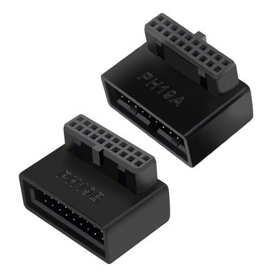 Адаптер для USB-разъема USB 3.0 19P/20P Адаптер под углом 90 градусов Разъем для материнской платы ПК Аксессуары для настольного компьютера