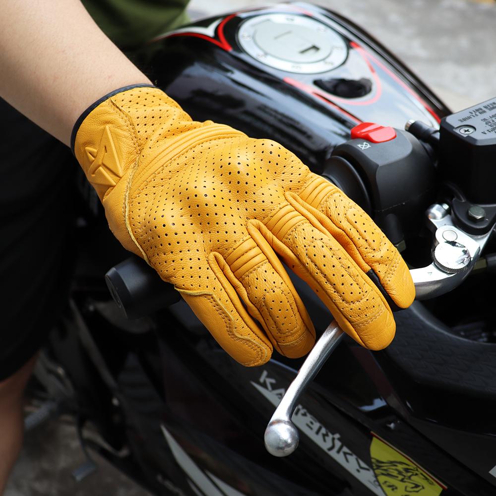 Motorcycle Biker Gloves Women Motorbike Gloves Men Summer Motocross Riding Guantes Leather Moto Gloves BMX Enduro Accessories