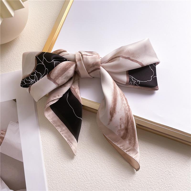 70 * 70cm New Silk Small Square Scarf For Women'S Neck Protection Professional Scarf Versatile Hair Tie Headscarf Scarf