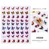 Nail Simulation Laser Butterfly Stickers 3D Stickers Waterproof Cute Butterfly Nail Stickers