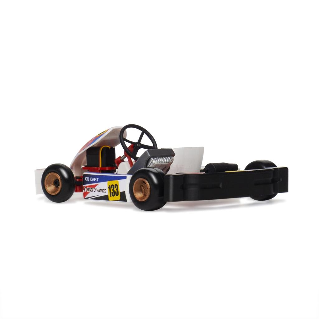 MinimumRC Sengi Mini RC Kart with Low Center of Gravity and Interlocking Steering Wheel Kart-80 (Unassembled)