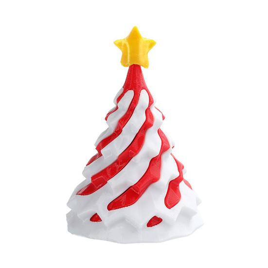 Игрушка 3D-печати Спиральная новогодняя елка Невозможная сквозная скульптура Иллюзия вихревой нити Снятие стресса Дети Взрослые Мини спиральный конус Игрушка-непоседа