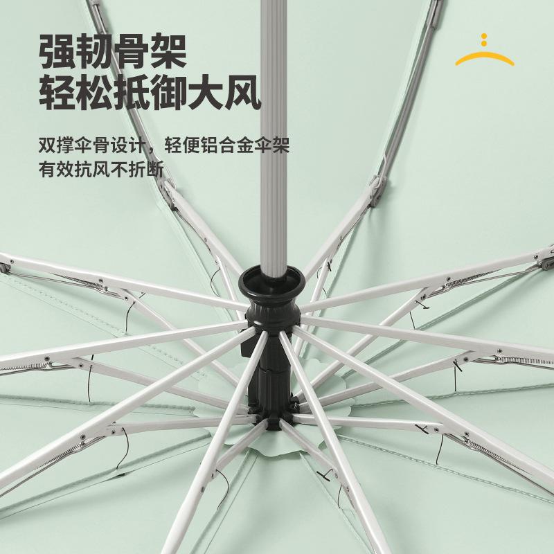 Новый автоматический зонт с 10 спицами, тройного сложения, с автоматическим реверсивным механизмом, цветовой схемой и ручкой, зонт тройного сложения