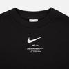 Nike Толстовка с принтом логотипа Круглый вырез Пуловер Детские Топы Черный FD9935-010