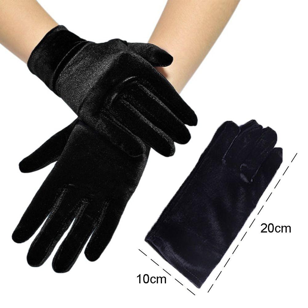 Halloween Autumn Winter Female Full Finger Velvet Full Finger Gloves Warm Gloves Mittens