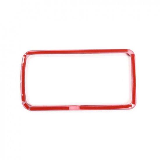 ABS Red Center Console Gear Shift Storage Box Trim For Toyota Hilux 15-21