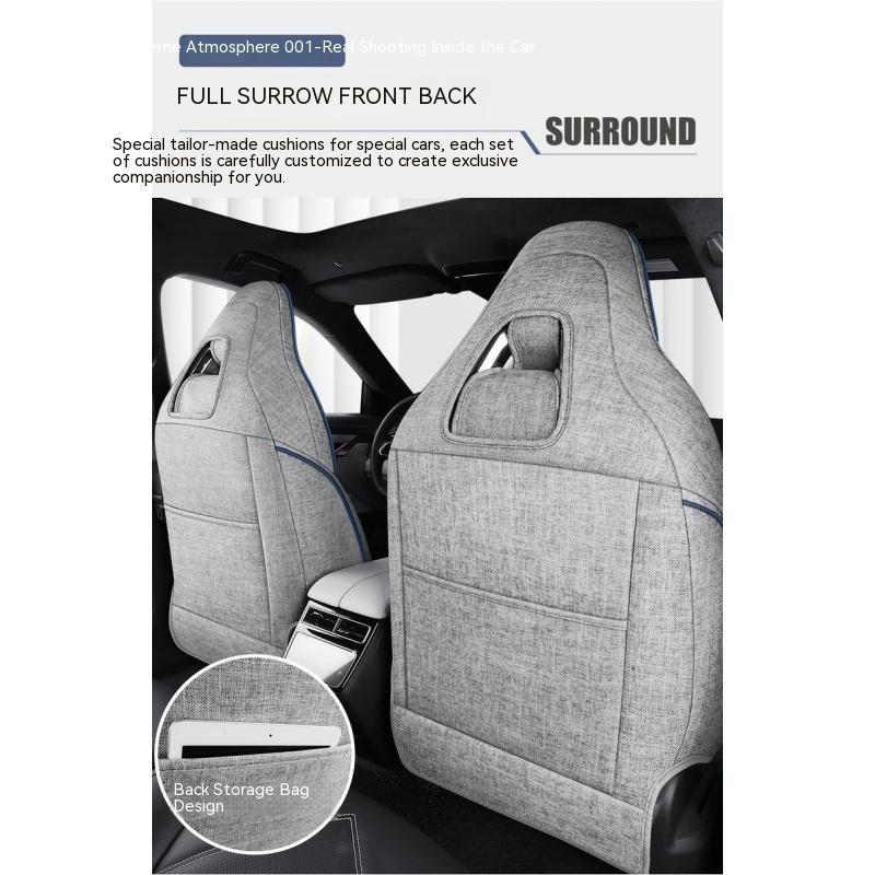 Чехлы на автомобильные сиденья для Zeekr 001, не подходят для использования в других моделях, чехлы на сиденья из высококачественного хлопка и льна.