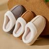 Platform Women Home Slippers Plush Warm Thick Bottom Slides Breathable Soft Non-slip Slippers Indoor Outdoor Men Casual Slippers