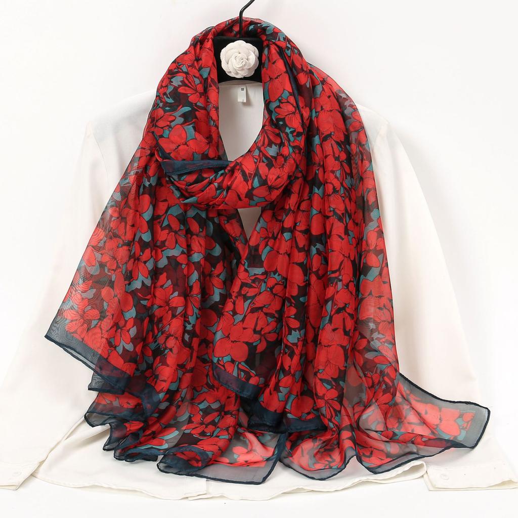 Шелковый шарф Модный дизайн Шейный Фуляр Женская Повязка на голову Роскошный Хиджаб Женский Теплый Пашмина Шарфы Эшарп Шаль Большая Накидка