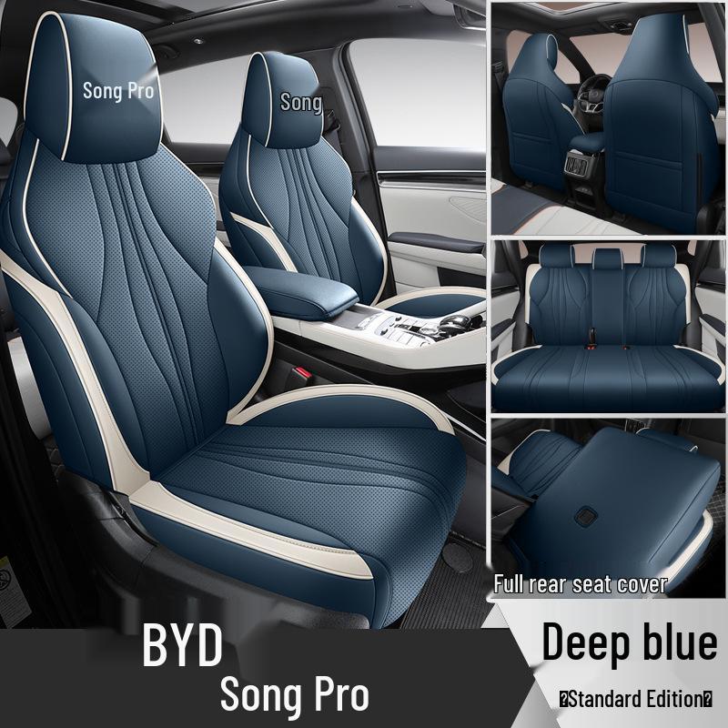 All-Season Leather Car Seat Cover for BYD Song Pro: Full Surround Design