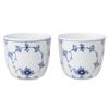 [Officially Imported] Blue Fluted Plain Cups, Pair, Approximately 6cm Tall, Wedding Gift, 1062453