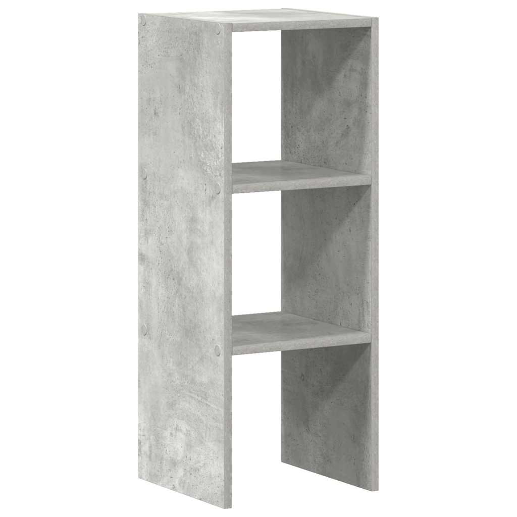 Stackable Bookshelf Concrete Grey 30 x 30 x 80 cm Engineered Wood