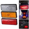 Motorcycle Scooter Moped Rectangle LED Reflector Tail Brake Light Stop Lamp