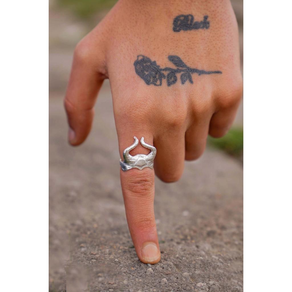 Шлем викинга Рогатый шлем Регулируемое кольцо