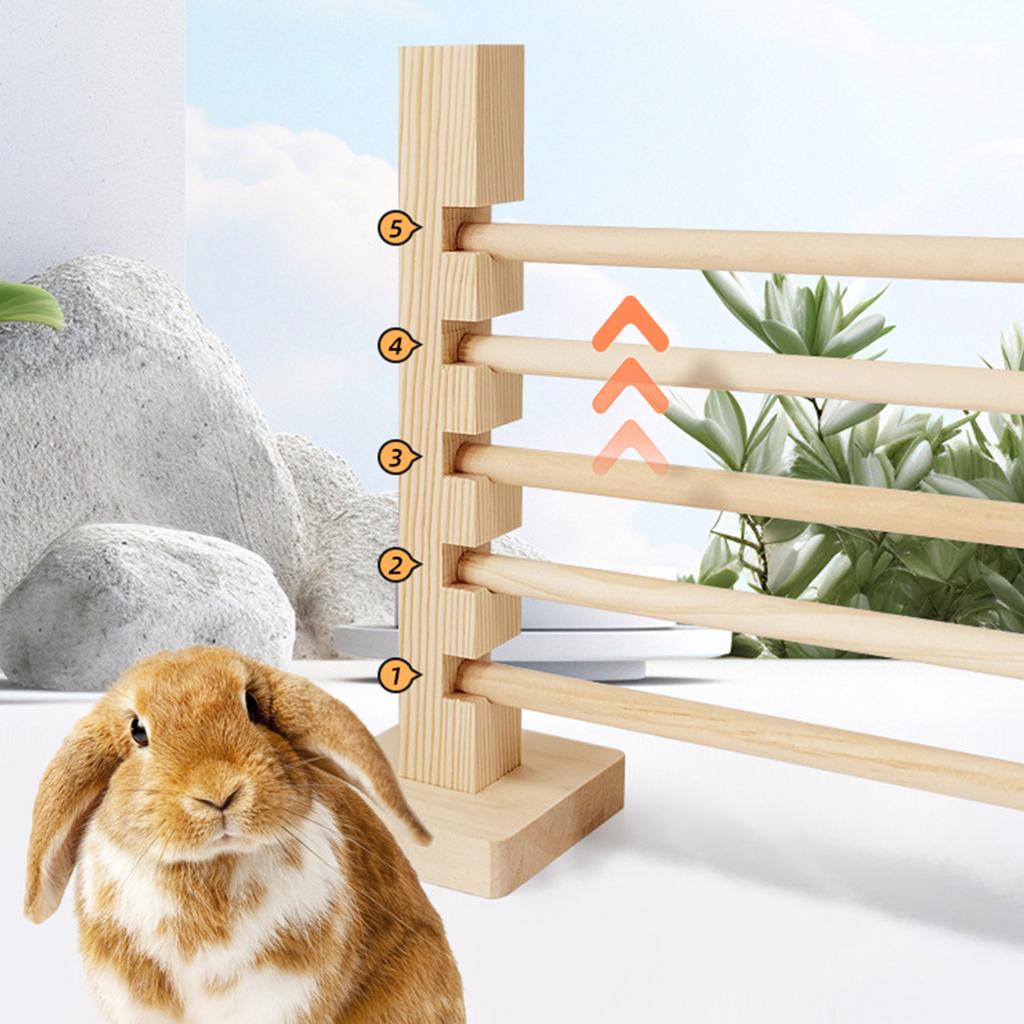 Препятствие для хомяка, препятствие, игрушка для кролика, деревянная перекладина для хомяка, морских свинок, песчанок, игрушка для моляров, препятствие