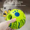ABS Chew Resistant Dog Ball With Squeaker Sound Chewing Toy For Medium Large Dogs Teeth Cleaning Bumps