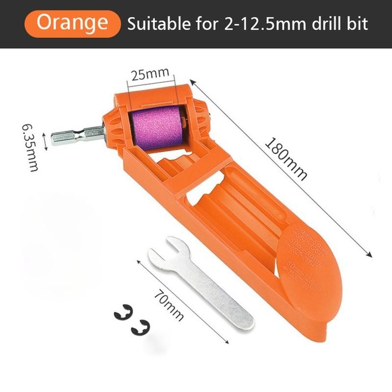 Точилка для сверл 2-12,5 мм, портативный корундовый шлифовальный круг, точилка для сверл, шлифовальная машина, детали инструментов с приводом от сверл