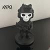 Уникальный Декор Скелет 3D Печатная Фигурка Забавная Статуя Солдата с Оружием Коллекционный Орнамент для Дома Комнаты Стола Офиса Матовый Черный