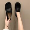 Fashion Loafers Shoes for Women Round Toe Black Slip-on Woman Flats Casual Comfortable and Elegant Dress Cheap Clearance Fashionable Non