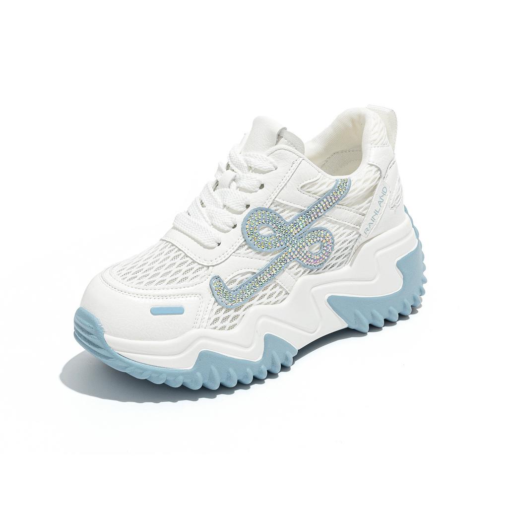 Women's Shoes 2025 New Internet Celebrity Explosion Main Push Breathable Casual Shoes Heightening Dad Shoes Fashionable Versatile Breathable Mesh Sho