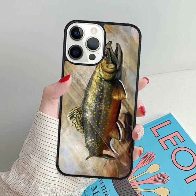 Чехол для телефона с рисунком «Рыбалка на форель» для iPhone 17 Air 16 15 14 Plus Apple 11 12 13 Pro Max coque