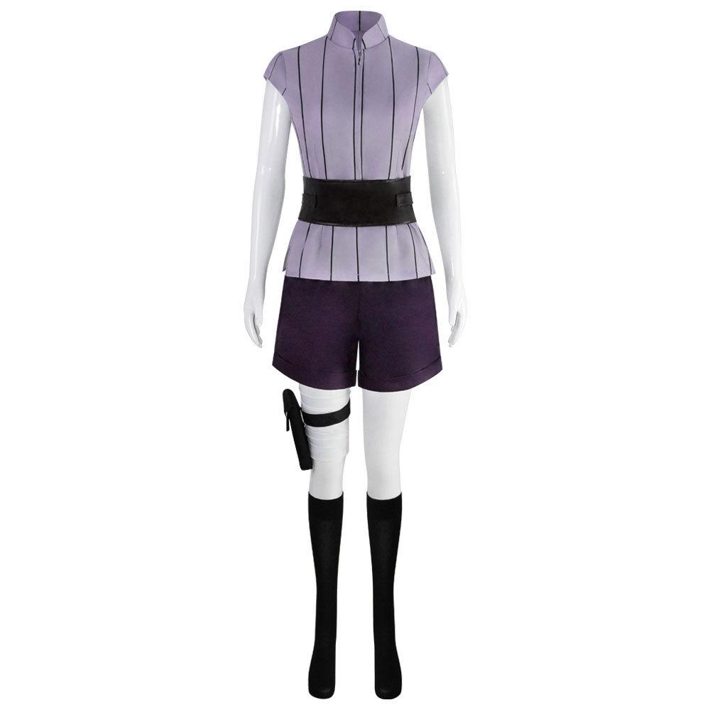 Halloween Anime Ninja Cosplay Costume Hyuga Hinata Outfit Comic Con Role Play Clothing for Women Standard Size