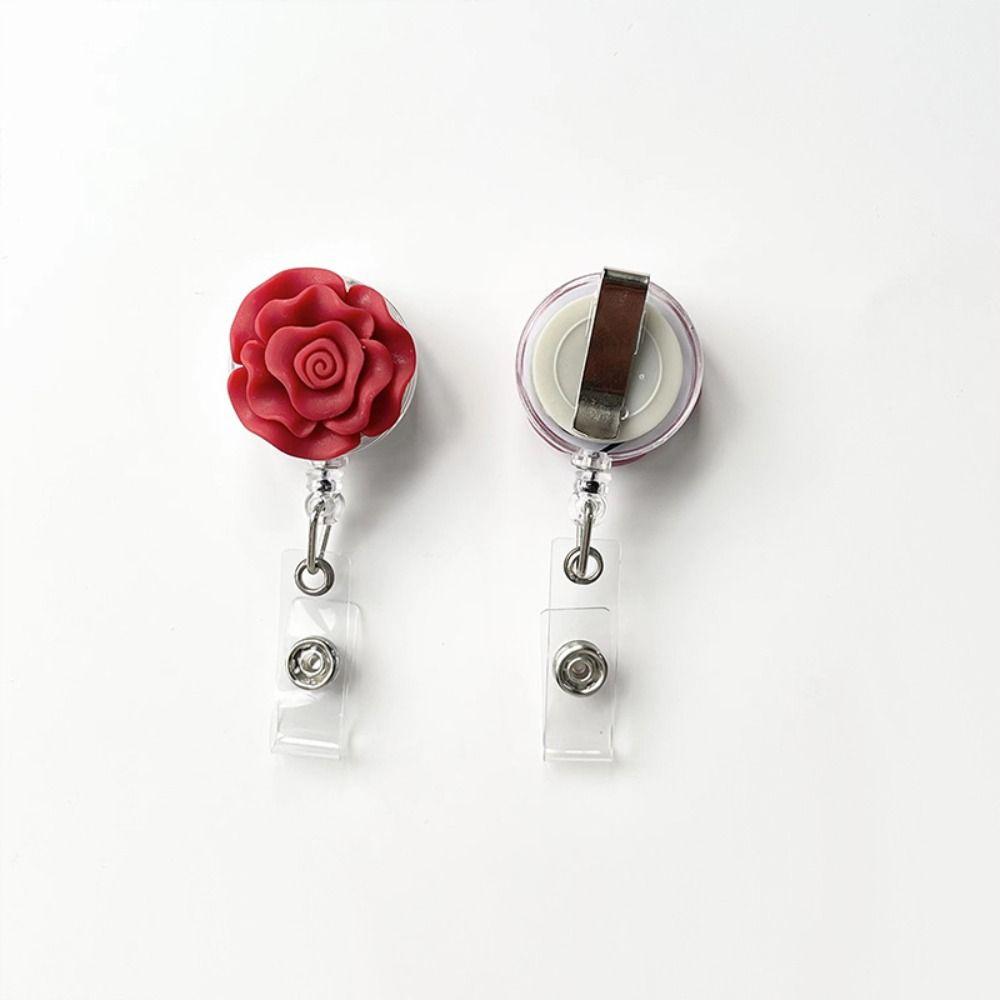 Tag Badge Reels Hospital Office Suppies Badge Holder Easy Pull Buckle Chest Pocket Clip Reel Clip