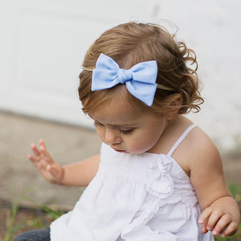 10 шт./компл., повязки на голову с милыми бантиками для новорожденных девочек, эластичная детская повязка на голову с цветком принцессы, повязка на голову для девочек, аксессуары для волос