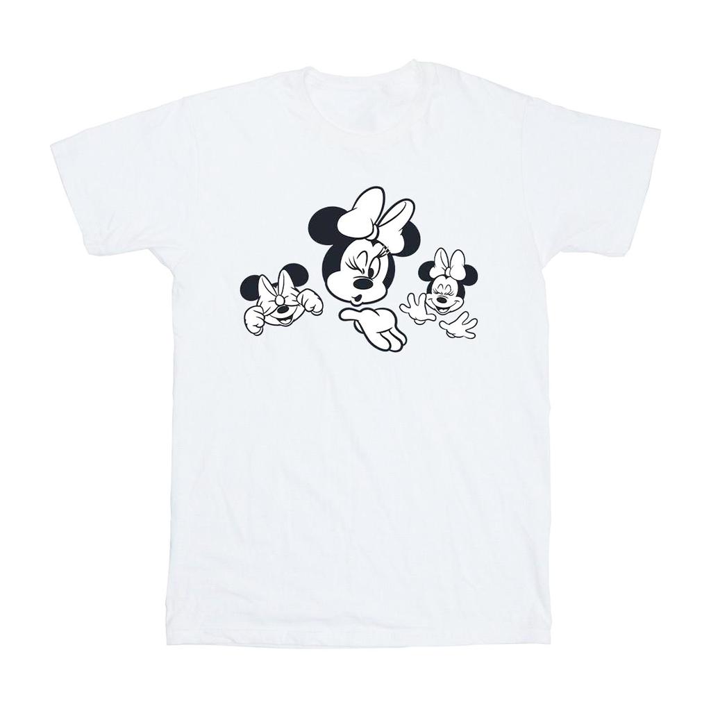 Disney Mens Minnie Mouse Three Faces T-Shirt