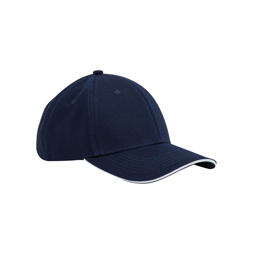 Beechfield Classic 6 Panel Organic Cotton Sandwich Peak Cap
