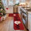 VIKAMA 1/2pcs Santa Claus Kitchen Mat Bedroom Living Room Corridor Runner Rug Indoor Outdoor Entryway Welcome Doormat Home Decor