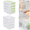 1Pcs Transparent Desk Storage Organizer 4 Layers Jewelry Container Bins New Makeup Organizer Box