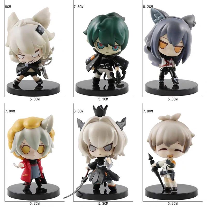 6 Styles Anime Games Arknights Action Figure Model Toy Amiya Theresa PVC Figurine Collect Gift