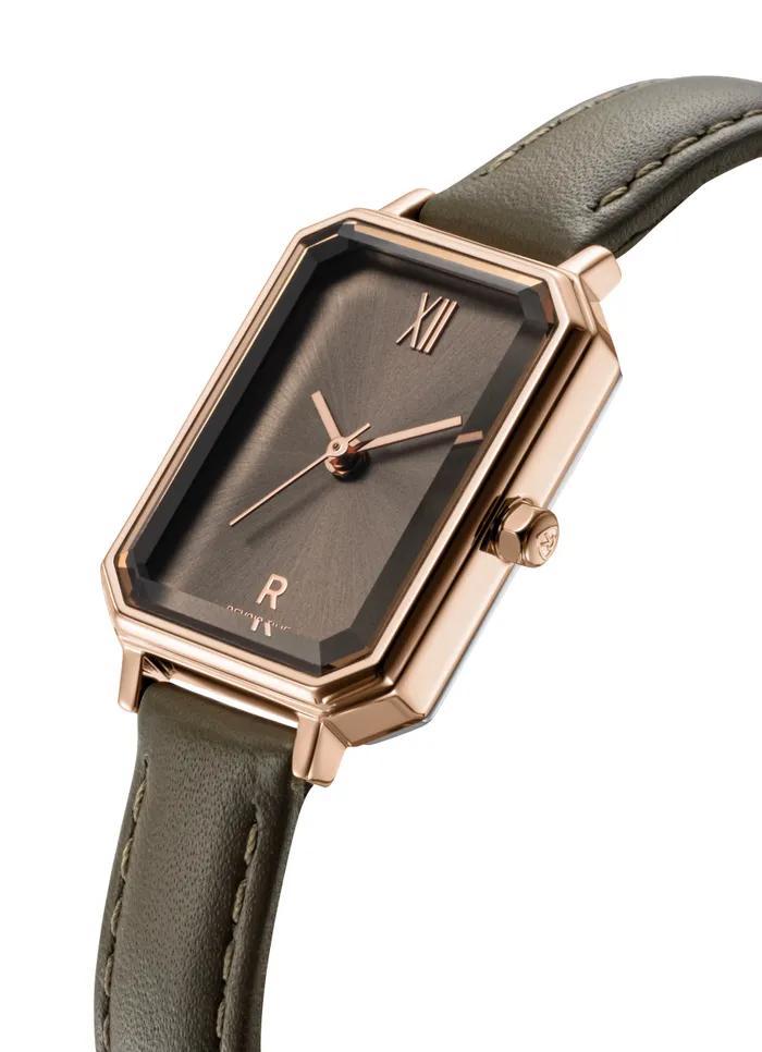 Часы Renata R Octagone Серый Кожаный Ремешок RWRLLL6BF001RGGR0