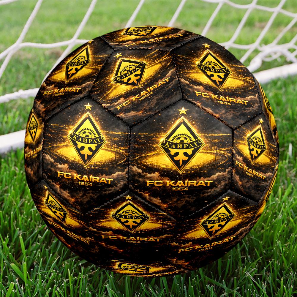 Yellow Black Kairat Size 5 Soccer Balls, Anti-Slip, Protective Football, Outdoor Sport, a Unique Gift Suitable for him/her, Birthdays