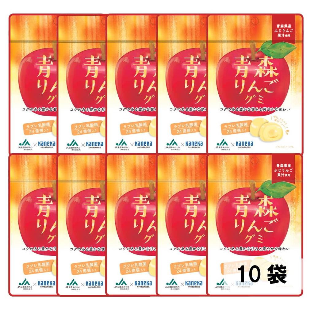 Из 10 фруктовых соков Kaneka Foods Aomori Apple, содержащих молочную кислоту Labre 40 г x 10 большой емкости [набор пакетов] Жевательная резинка, Жевательная резинка, Бактерии, пакеты, Жевательная резинка,