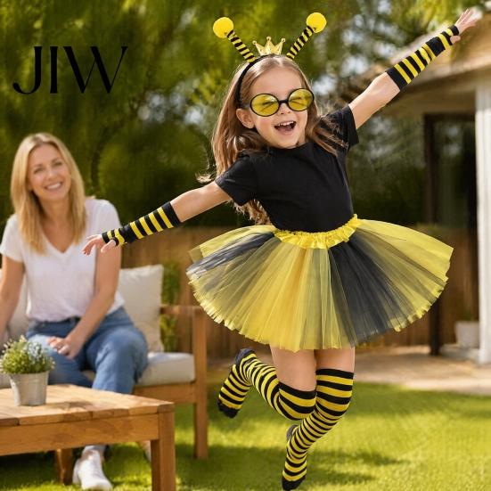 Cute Fairy Wings for Girls Bee Wing Kids, Honey Festival Costume, Princess Dress Costume Kids Up Accessory Toddler Pretend Play, Halloween