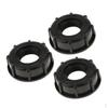 3PCS IBC Water Tote Tank Adapter Hose Cap for 60mm Thick Thread Outlet 1inch