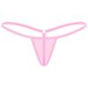 Women Elastic Waist Low Rise T Back G String Thong Micro Bikini Panties Underwear