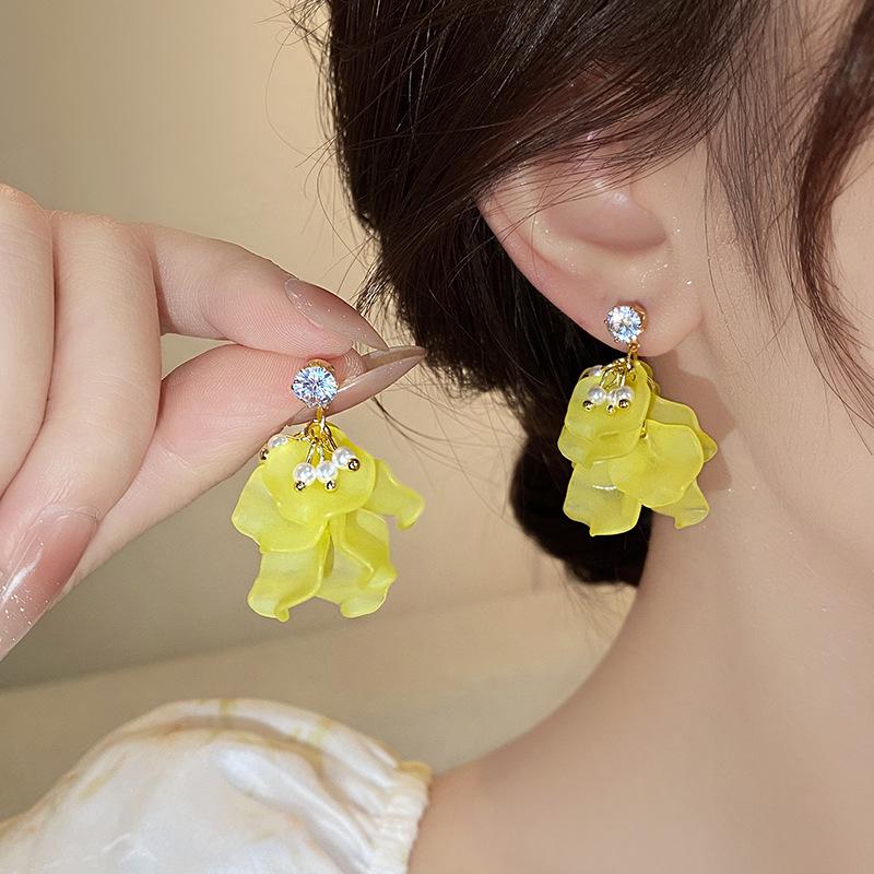 Корейский стиль, клипса для уха без прокола с длинной кисточкой, дизайн с жемчужной бабочкой для женщин - Высококачественная, Крутая мода.