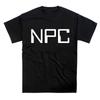 Футболка с лозунгом NPC Футболка Одежда Одежда с коротким рукавом Одежда с коротким рукавом Мужчины Женщины Всесезонная Мужская Черная футболка Повседневная хлопковая футболка