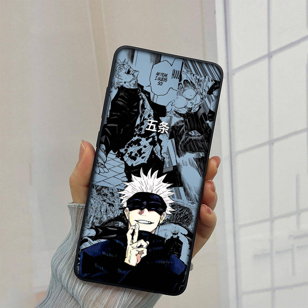 Для Samsung Galaxy S24 S23 iPhone 16 15 14 Xiaomi Redmi Note 13 12 11 Pro Max X 8 9 10 XR OPPO A15 Huawei чехол для телефона аниме дзюдзюцу кайсен годзё сатору