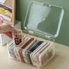1 шт., прозрачная коробка для хранения масок, универсальный футляр для хранения лекарств, таблетки, украшения, серьги, косметика